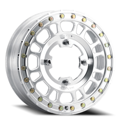 Aluminum Wheels 15x5 MR412 Beadlock UTV Bolt Pattern 4 On 136 Offset 43 Lip Size 0 Machined Raw Machined Method
