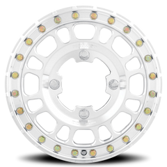 Aluminum Wheels 15x5 MR412 Beadlock UTV Bolt Pattern 4 On 136 Offset 43 Lip Size 0 Machined Raw Machined Method