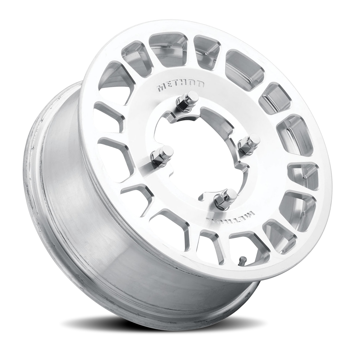 Aluminum Wheels 15x6 MR412 Beadlock UTV Bolt Pattern 4 On 136 Offset 51 Lip Size 0 Machined Raw Machined Method