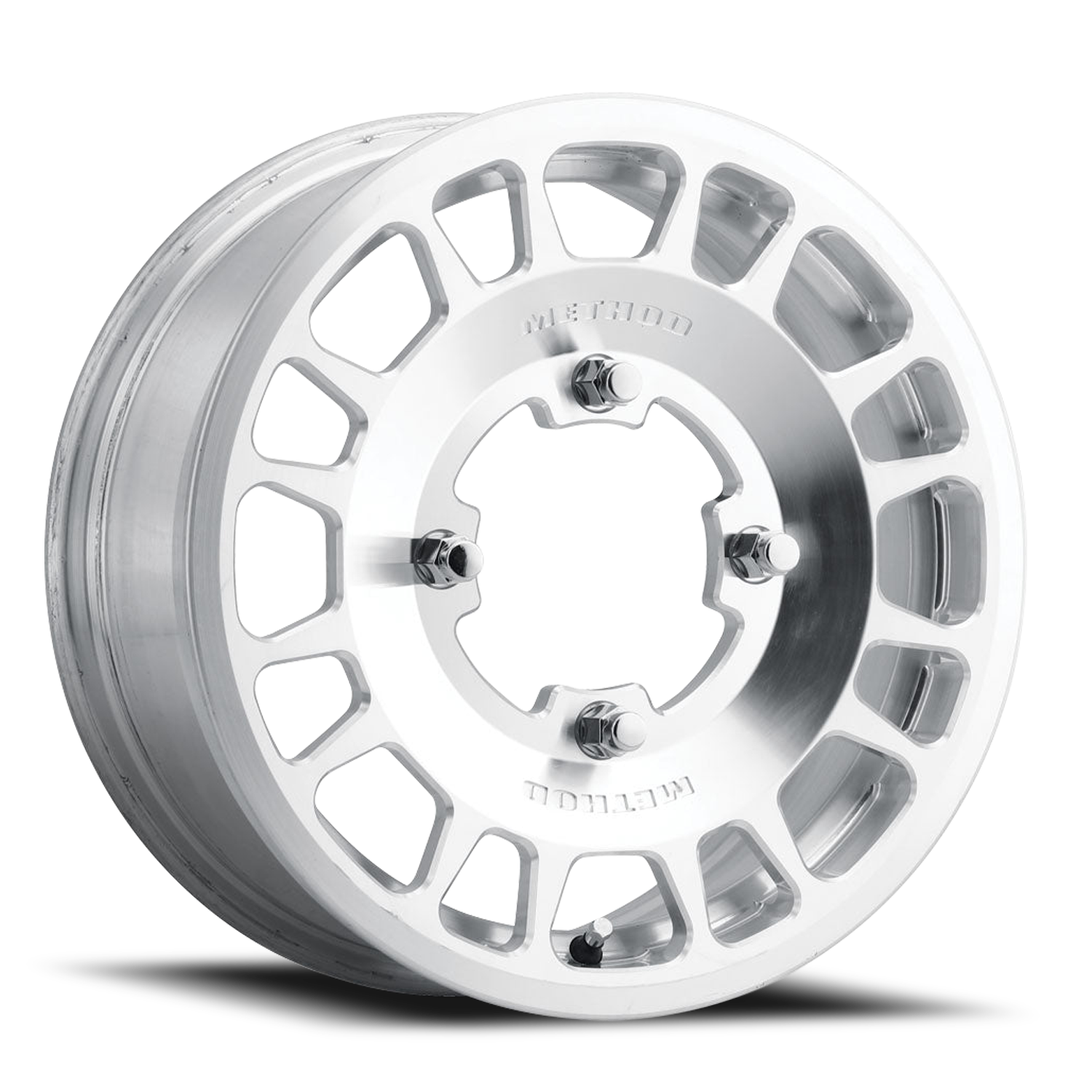 Aluminum Wheels 15x6 MR412 Beadlock UTV Bolt Pattern 4 On 136 Offset 51 Lip Size 0 Machined Raw Machined Method