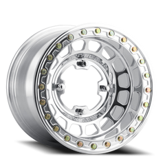 Aluminum Wheels 15x7 MR413 Beadlock UTV Bolt Pattern 4 On 136 Offset 38 Lip Size 0 Polished Method