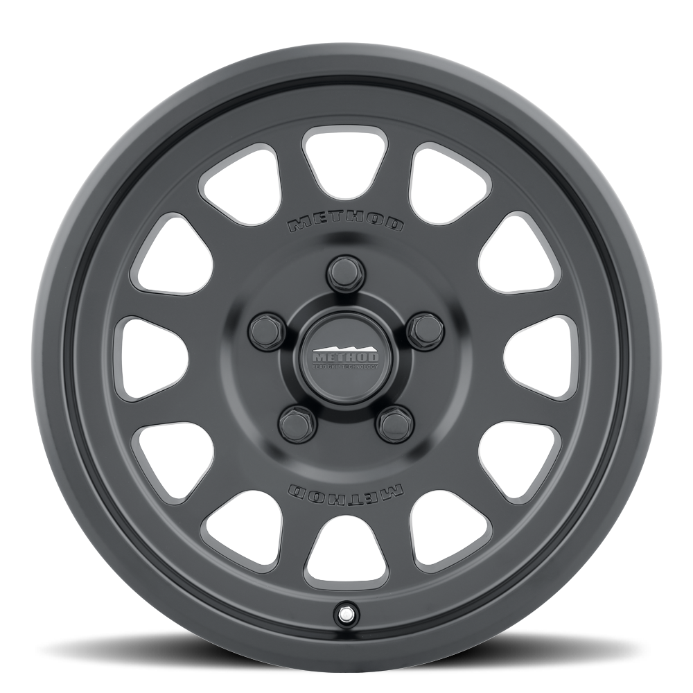 Aluminum Wheels 15x10 MR414 Bead Grip UTV Bolt Pattern 4 On 136 Offset 25 Lip Size 2.72 Matte Black MB Method