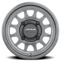 Aluminum Wheels 15x10 MR414 Bead Grip UTV Bolt Pattern 4 On 136 Offset 25 Lip Size 2.72 Graphite GY Method