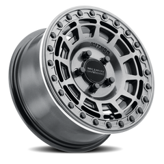 Aluminum Wheels 15x10 MR415 Beadlock UTV Bolt Pattern 4 On 136 Offset 25 Lip Size 2.09 Graphite GY Gloss Graphite Ring Method