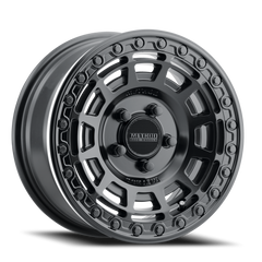 Aluminum Wheels 15x7 MR415 Beadlock UTV Bolt Pattern 4 On 136 Offset 38 Lip Size 0 Matte Black MB Gloss Black Ring Method