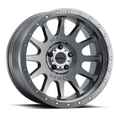 Aluminum Wheels 20x10 NV MR605 Bolt Pattern 8 On 180 Offset -24 Lip Size 2.83 Gloss Titanium GY Method