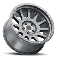 Aluminum Wheels 20x10 NV MR605 Bolt Pattern 8 On 180 Offset -24 Lip Size 2.83 Gloss Titanium GY Method