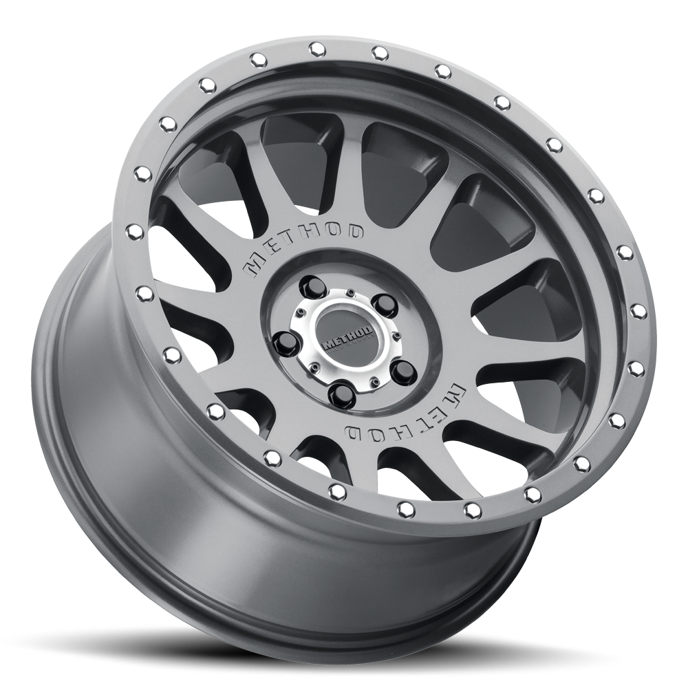 Aluminum Wheels 20x10 NV MR605 Bolt Pattern 8 On 180 Offset -24 Lip Size 2.83 Gloss Titanium GY Method