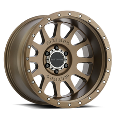 Aluminum Wheels 20x12 NV MR605 Bolt Pattern 8 On 180 Offset -52 Lip Size 4.92 Method Bronze BRZ Method