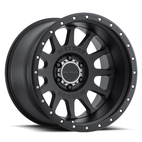 Aluminum Wheels 20x9 NV MR605 Bolt Pattern 8 On 180 Offset -12 Lip Size 1.85 Matte Black MB Method