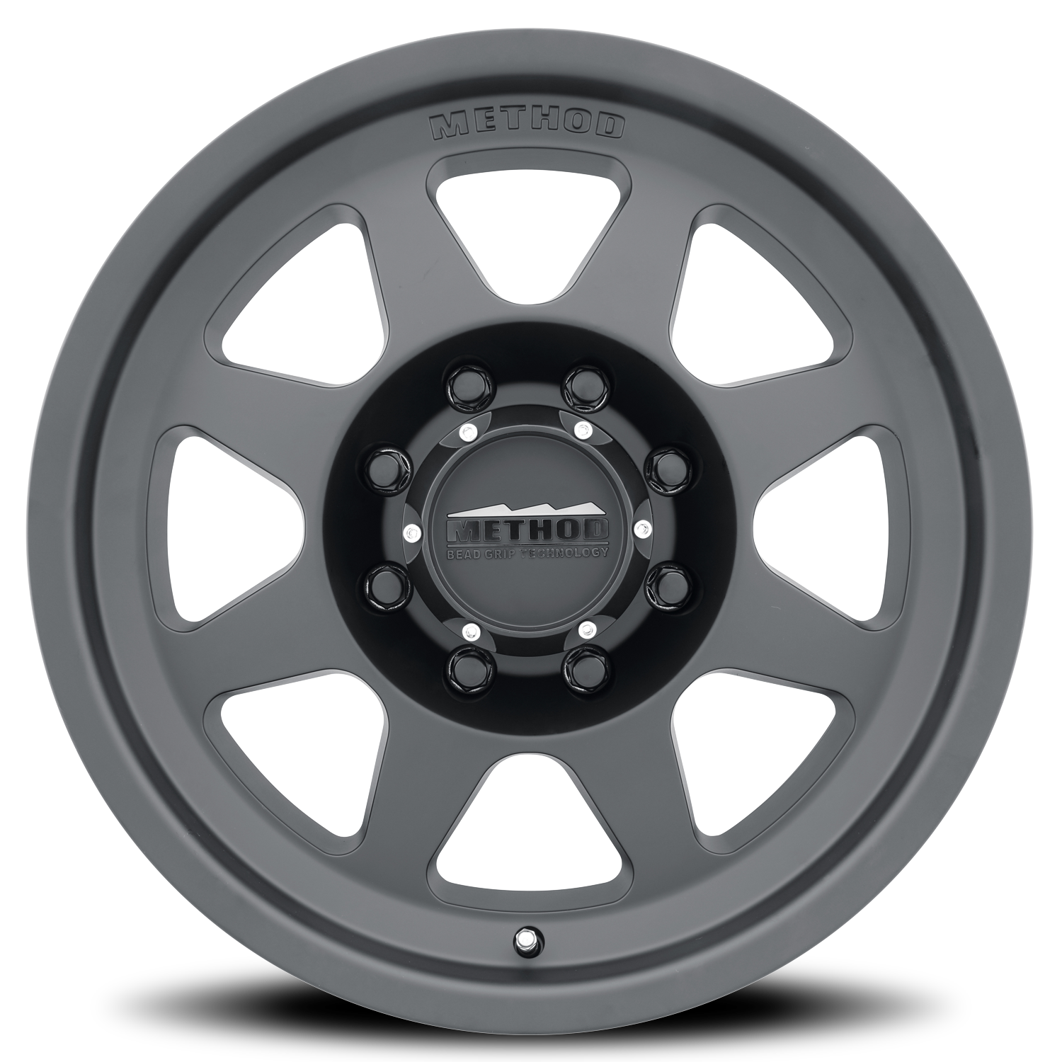 Aluminum Wheels 18x9 HD Bead Grip MR701 Bolt Pattern 8 On 180 Offset 18 Lip Size 1.81 Matte Black MB Method