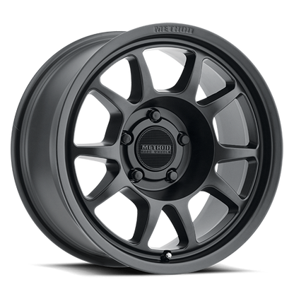 Aluminum Wheels 17x7.5 Bead Grip MR702 Bolt Pattern 6 On 130 Offset 50 Lip Size 1.18 Matte Black MB Method