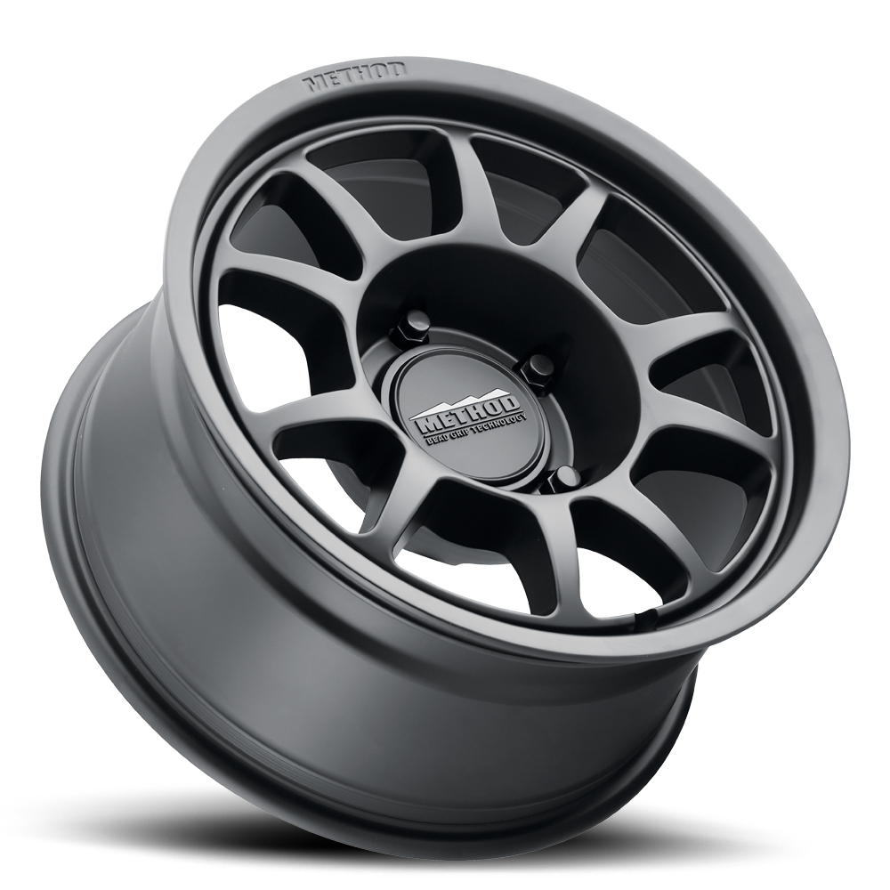 Aluminum Wheels 17x7.5 Bead Grip MR702 Bolt Pattern 6 On 130 Offset 50 Lip Size 1.18 Matte Black MB Method