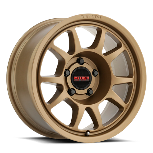 Aluminum Wheels 17x8.5 Bead Grip MR702 Bolt Pattern 6 On 139.7 Offset 0 Lip Size 1.18 Method Bronze BRZ Method