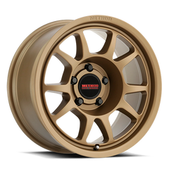 Aluminum Wheels 17x8.5 Bead Grip MR702 Bolt Pattern 6 On 139.7 Offset 0 Lip Size 1.18 Method Bronze BRZ Method