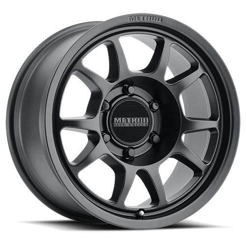 Aluminum Wheels 17x8.5 Bead Grip MR702 Bolt Pattern 6 On 139.7 Offset 0 Lip Size 1.18 Matte Black MB Method