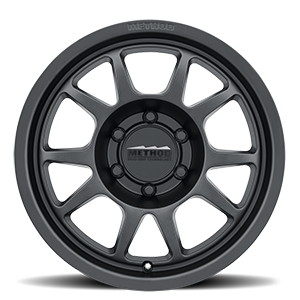 Aluminum Wheels 17x8.5 Bead Grip MR702 Bolt Pattern 6 On 139.7 Offset 0 Lip Size 1.18 Matte Black MB Method