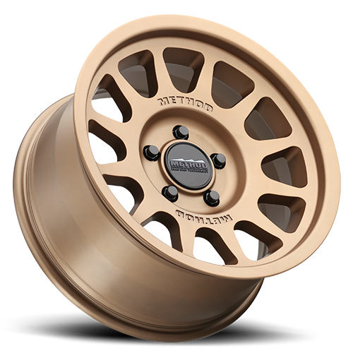 Aluminum Wheels 17x7.5 Bead Grip MR703 Bolt Pattern 6 On 130 Offset 50 Lip Size 0.87 Method Bronze BRZ Method