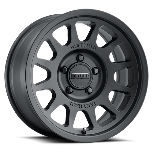 Aluminum Wheels 17x9 Bead Grip MR703 Bolt Pattern 8 On 165.1 Offset -12 Lip Size 1.18 Matte Black MB Method