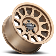 Aluminum Wheels 17x9 Bead Grip MR703 Bolt Pattern 8 On 165.1 Offset -12 Lip Size 1.18 Method Bronze BRZ Method