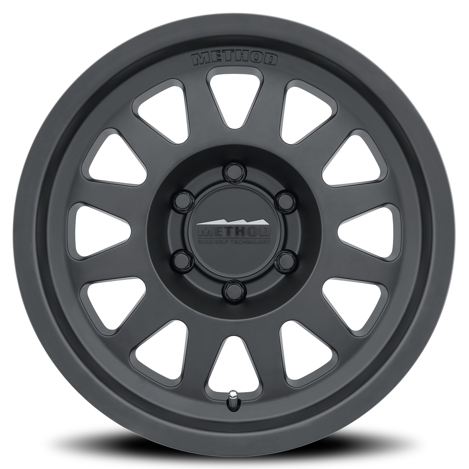 Aluminum Wheels 16x8 Bead Grip MR704 Bolt Pattern 6 On 139.7 Offset 0 Lip Size 1.77 Matte Black MB Method