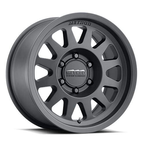 Aluminum Wheels 17x8.5 Bead Grip MR704 Bolt Pattern 8 On 170 Offset 0 Lip Size 1.81 Matte Black MB Method