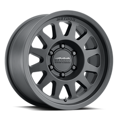 Aluminum Wheels 17x8.5 Bead Grip MR704 Bolt Pattern 8 On 170 Offset 0 Lip Size 1.81 Matte Black MB Method