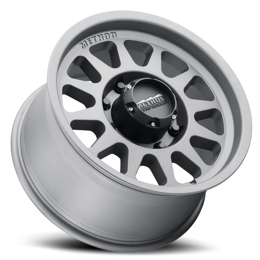 Aluminum Wheels 17x9 Bead Grip MR704 Bolt Pattern 8 On 180 Offset 18 Lip Size 1.77 Titanium SL Method