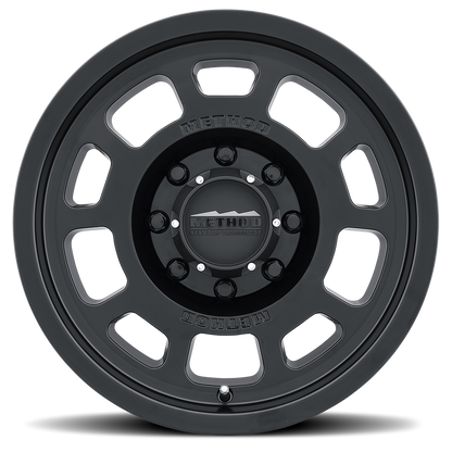 Aluminum Wheels 17x8.5 Bead Grip MR705 Bolt Pattern 8 On 180 Offset 0 Lip Size 1.22 Matte Black MB Method