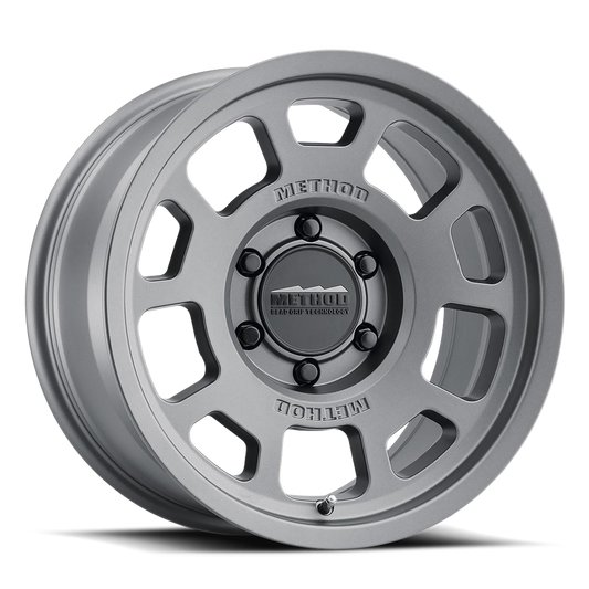 Aluminum Wheels 18x9 Bead Grip MR705 Bolt Pattern 8 On 180 Offset 18 Lip Size 1.22 Titanium SL Method