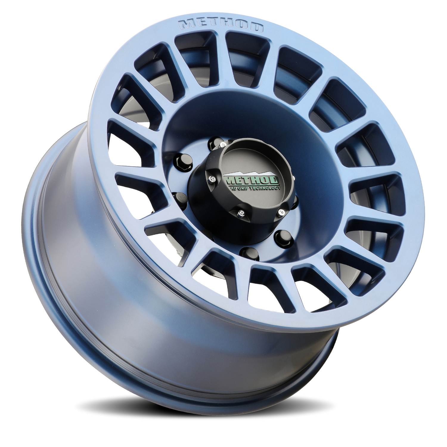 Aluminum Wheels 17x8.5 Bead Grip MR707 Bolt Pattern 8 On 170 Offset 0 Lip Size 0 Bahia Blue BL Method