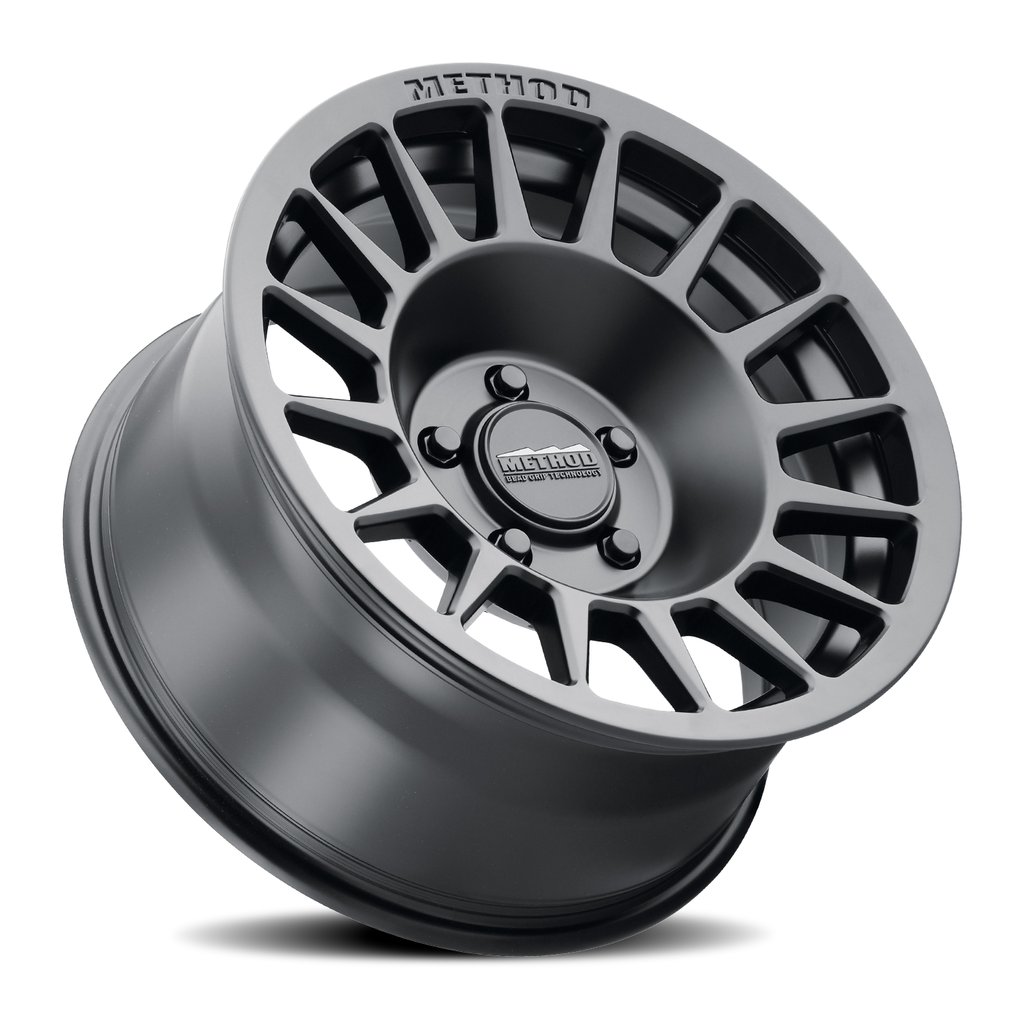Aluminum Wheels 18x8.5 Bead Grip MR707 Bolt Pattern 5 On 100 Offset 38 Lip Size 0 Matte Black MB Method