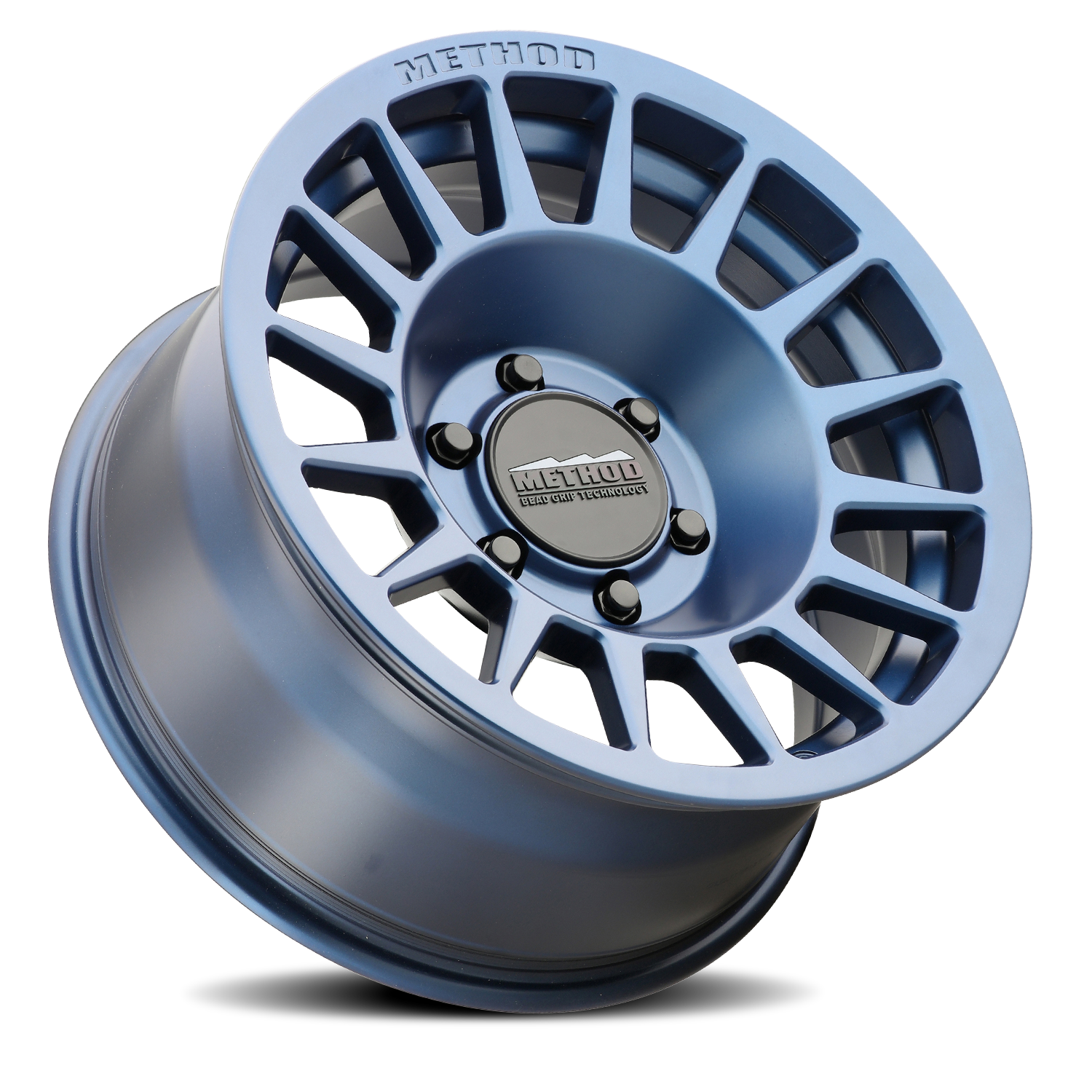 Aluminum Wheels 18x9 Bead Grip MR707 Bolt Pattern 6 On 139.7 Offset 18 Lip Size 0 Bahia Blue BL Method