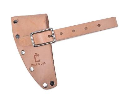Natural Leather Mask, Riveted Design with Strap for Hudson Bay and Boy Axes