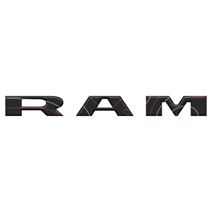 Grille Letter Overlays Fits 2025-2026 Ram 1500/2500/3500