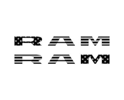 Front Door Emblem Overlays Fits 2025-2026 Ram 1500/2500/3500