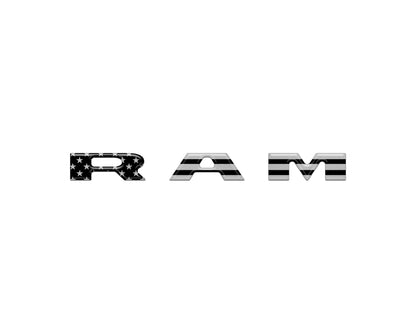 Center Dash Letter Overlays Fits 2025-2026 Ram 1500/2500/3500