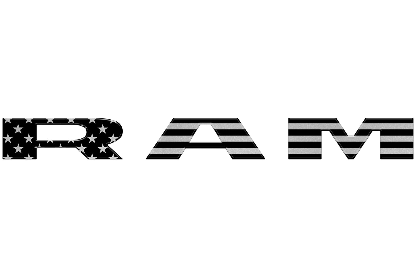 Tailgate Letter Overlays Fits 2025-2026 Ram 1500