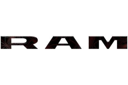 Tailgate Letter Overlays Fits 2025-2026 Ram 1500