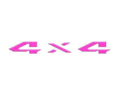 4x4 Tailgate Emblem Letter Overlays Fits 2025-2026 Ram 1500/2500/3500