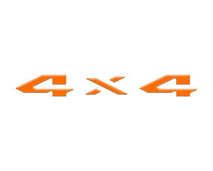 4x4 Tailgate Emblem Letter Overlays Fits 2025-2026 Ram 1500/2500/3500