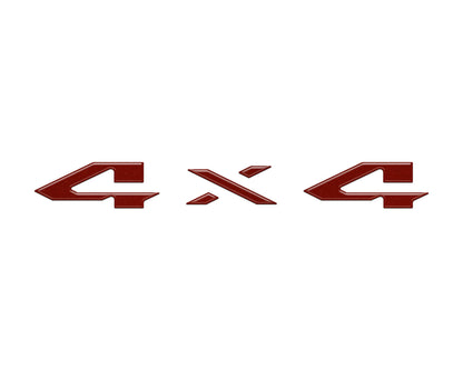 4x4 Tailgate Emblem Letter Overlays Fits 2025-2026 Ram 1500/2500/3500