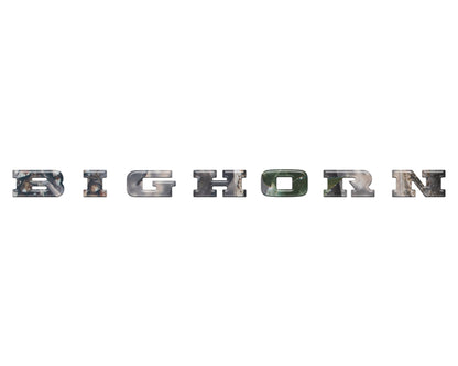 Bighorn Tailgate Emblem Letter Inserts Fits 2025-2026 Ram 1500/2500/3500