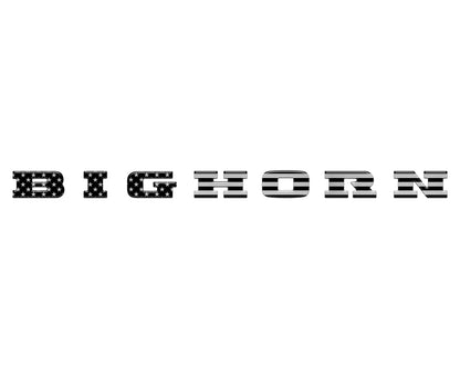 Bighorn Tailgate Emblem Letter Inserts Fits 2025-2026 Ram 1500/2500/3500