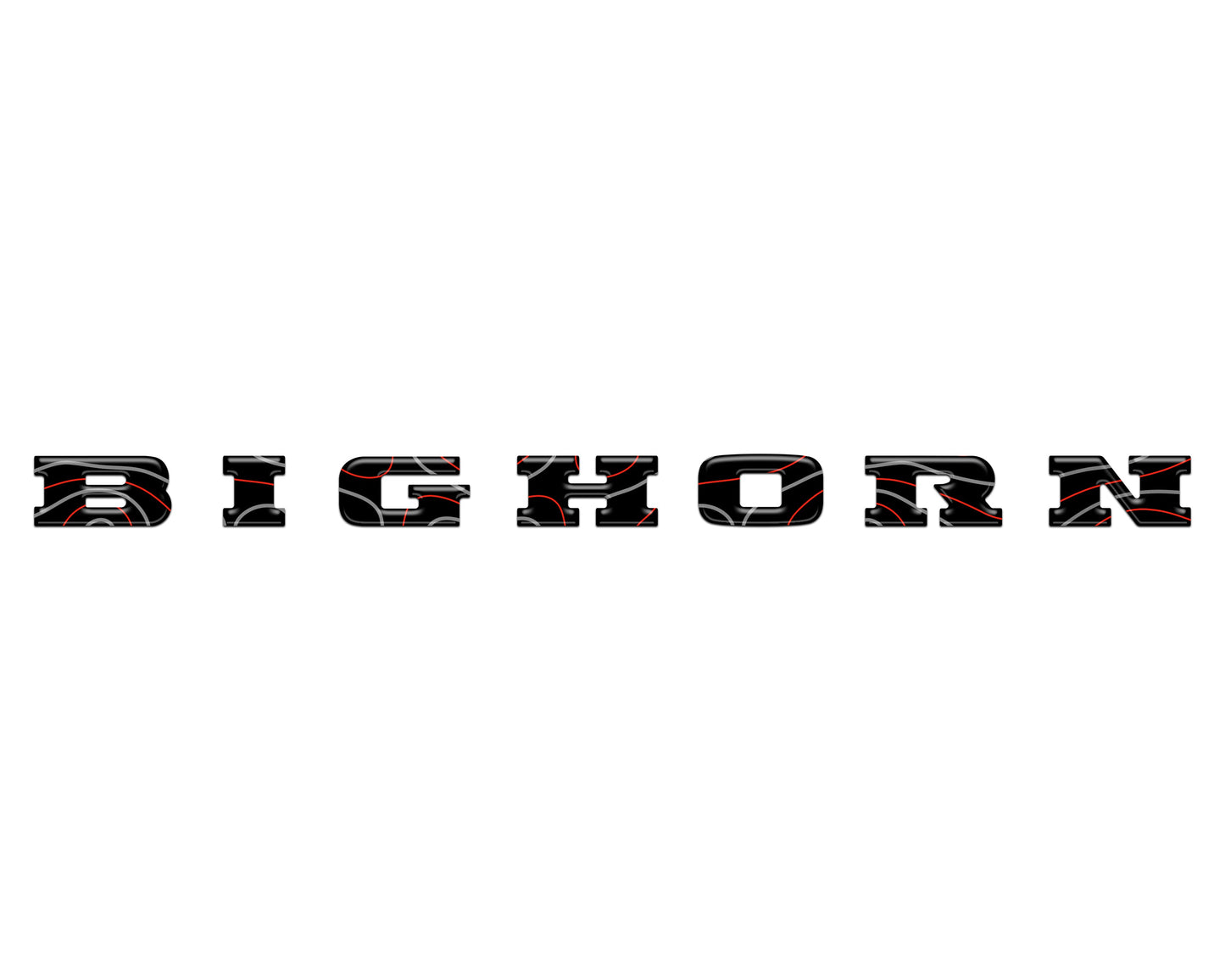 Bighorn Tailgate Emblem Letter Inserts Fits 2025-2026 Ram 1500/2500/3500
