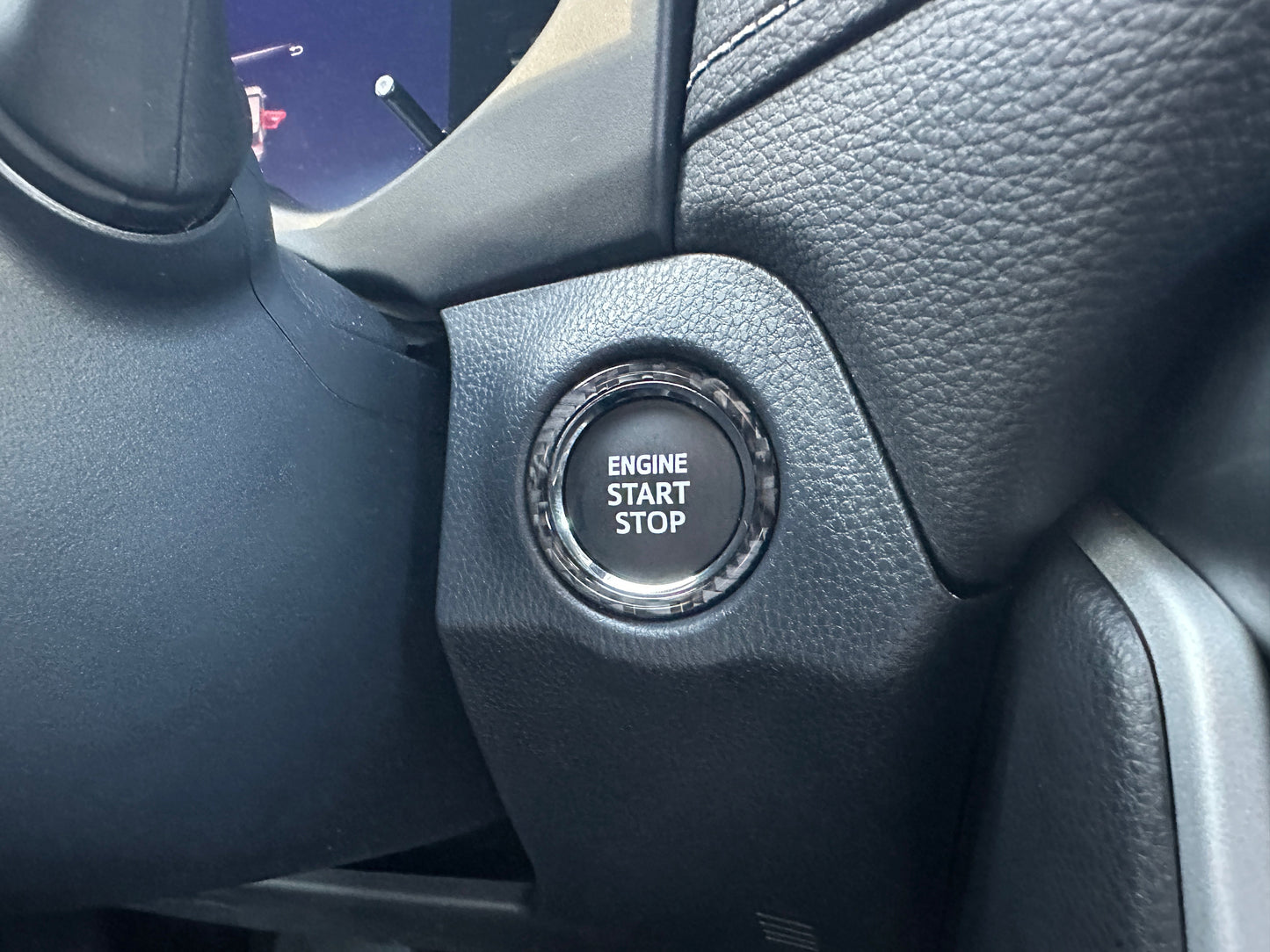 Start Button Accent Trim Fits 2019-2025 Toyota Rav4