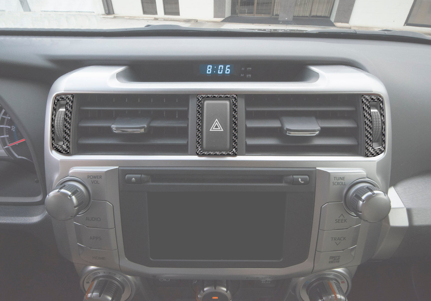 Center Air Vent Accent Trim Fits 2014-2024 Toyota 4Runner