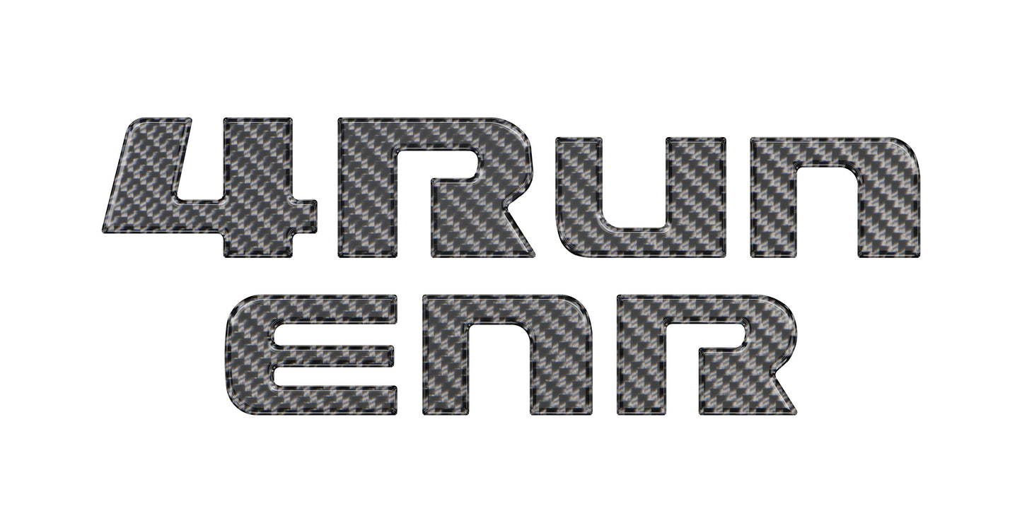 Rear Hatch Letter Overlays Fits 2010-2024 Toyota 4Runner