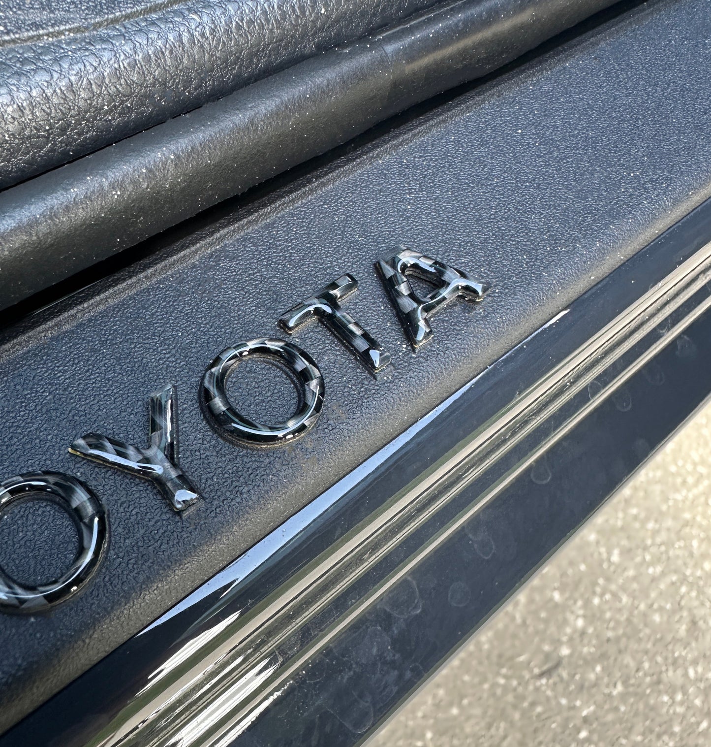 Door Sill Letter Overlays Fits 2025-2026 Toyota 4Runner & 2024-2026 Toyota Tacoma