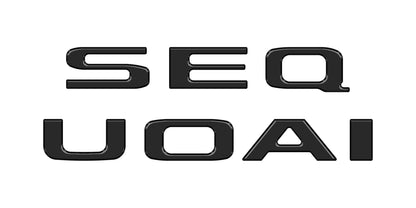 Rear Hatch Letter Overlays Fits 2023-2026 Toyota Sequoia